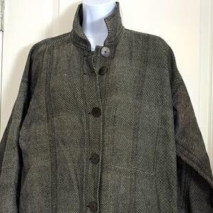 Seek collective Women’s Herringbone handloom woven duster Coat Size M